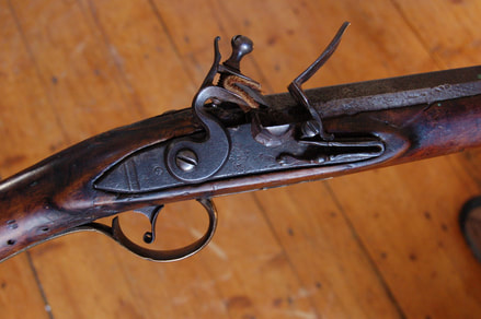 York flintlock rifle lock